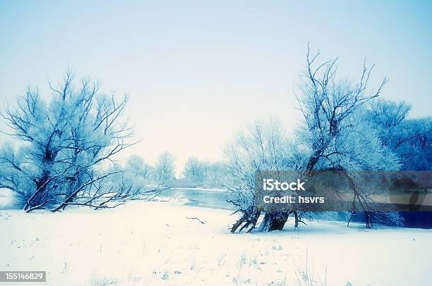 Winter Landscape At Havel River Stock Photo - Download Image Now - Brandenburg State, Coastal Feature, Cold Temperature