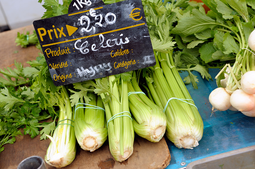 spring vegetables at the farmers market