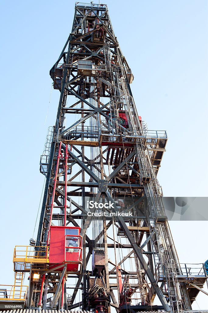 Plataforma de Perfuração de Petróleo de derrick tower - Royalty-free Broca Foto de stock