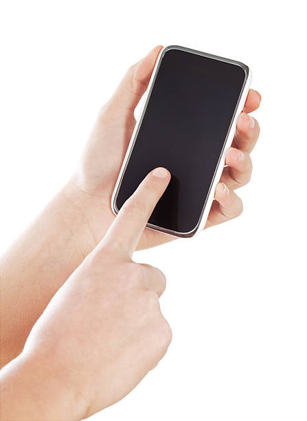istock smartphone in woman hand on white 155147559