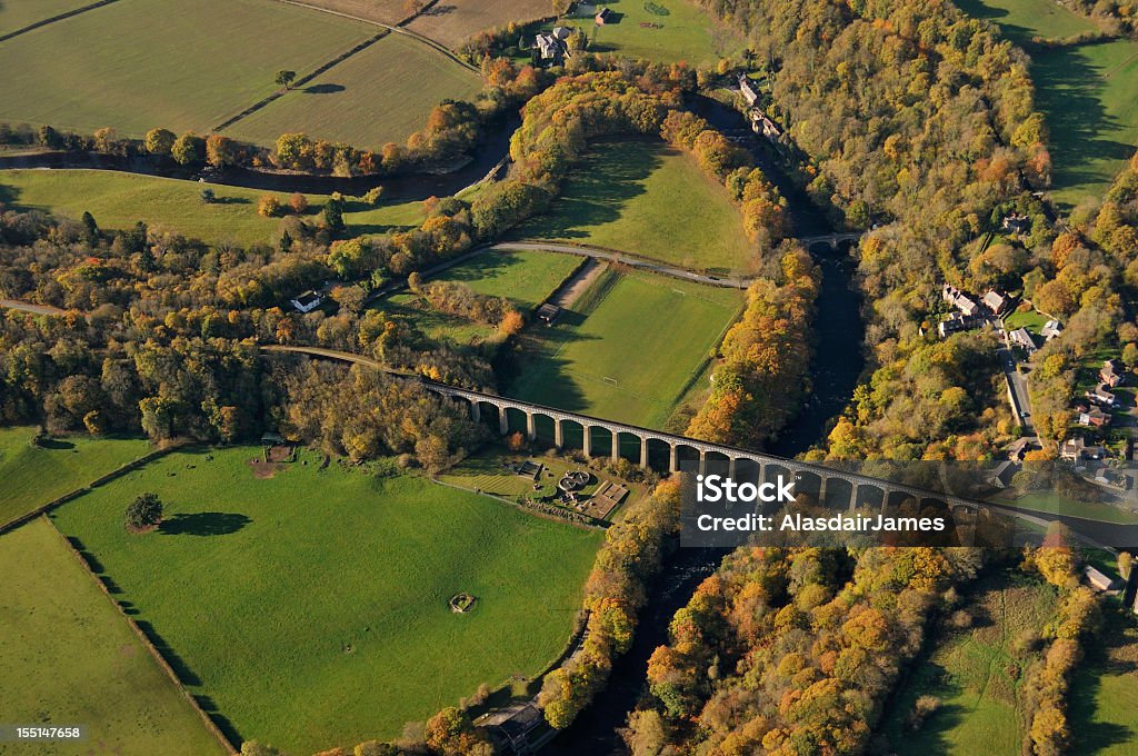 Aqueduc Pontcysyllte de l'air - Photo de Pays de Galles libre de droits