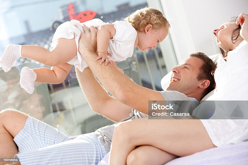 Família feliz - Royalty-free Bebé Foto de stock