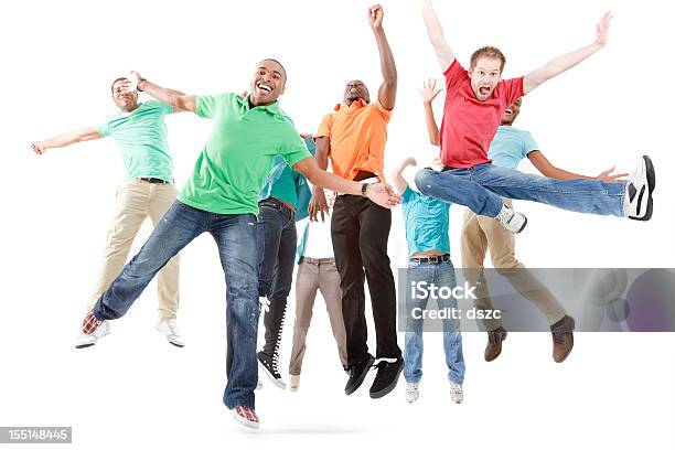 Jump For Joy Stock Photo - Download Image Now - Cut Out, Ecstatic, African Ethnicity