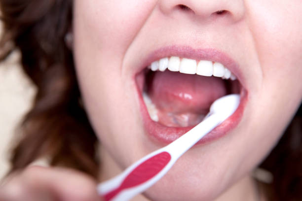istock Woman's Healthy Smile and Toothbrush 155148532