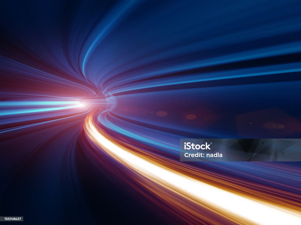 Abstract velocidad de movimiento en el túnel - Foto de stock de Velocidad libre de derechos