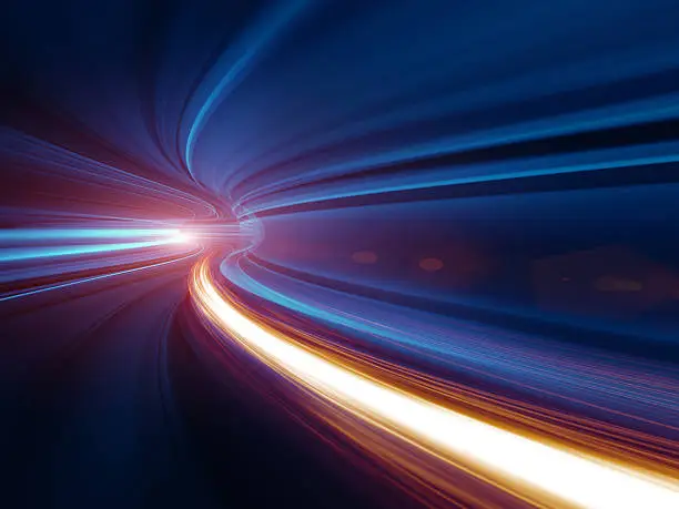 Photo of Abstract Speed motion in tunnel