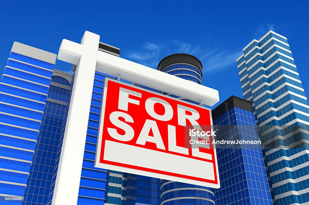 City Office Buildings  For Sale Stock Photo