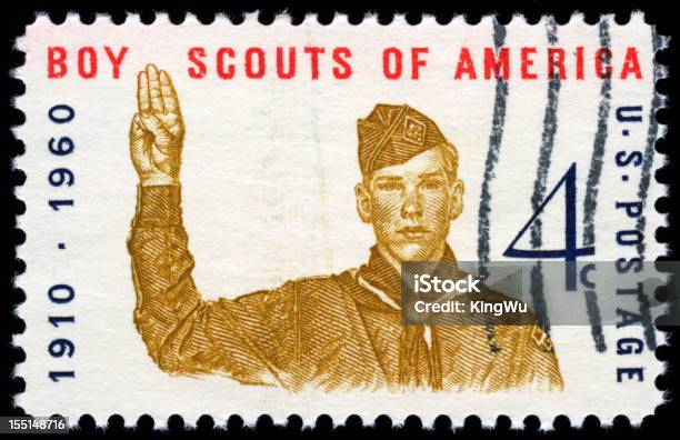 Estados Unidos Sello Postal Foto de stock y más banco de imágenes de Boy scout - Boy scout, EE.UU., Sello postal