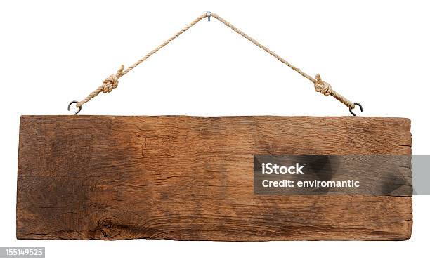 Old Weathered Wood Signboard Stock Photo - Download Image Now - Wood - Material, Plank - Timber, Placard