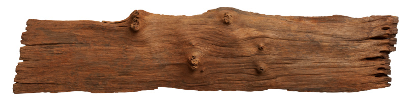 Old weathered wood background. Isolated on white. Clipping path included.