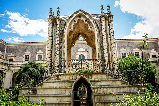 Majestic Gothic Pavilion In Monastery of San Nicolò l'Arena in Catania, Sicily, Italy