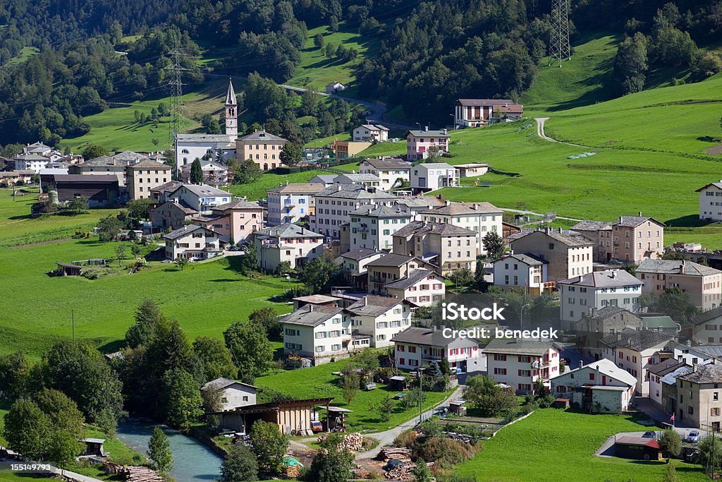 GRIGIONI Poschiavo, Svizzera, - Foto stock royalty-free di Ambientazione esterna