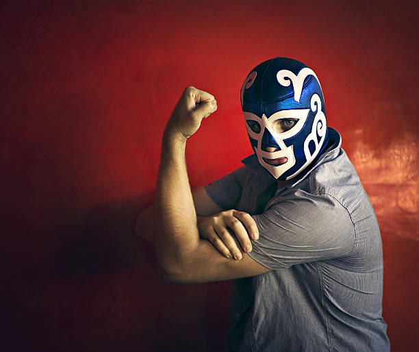 luchador mexicano - wrestling mask imagens e fotografias de stock