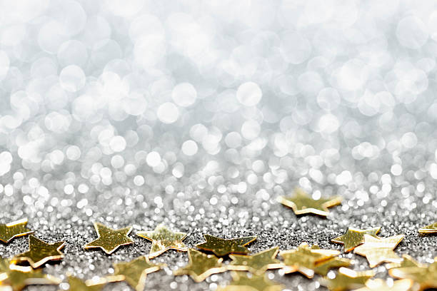istock Abstract Glitter Background with Stars - Christmas Party Star 155150144