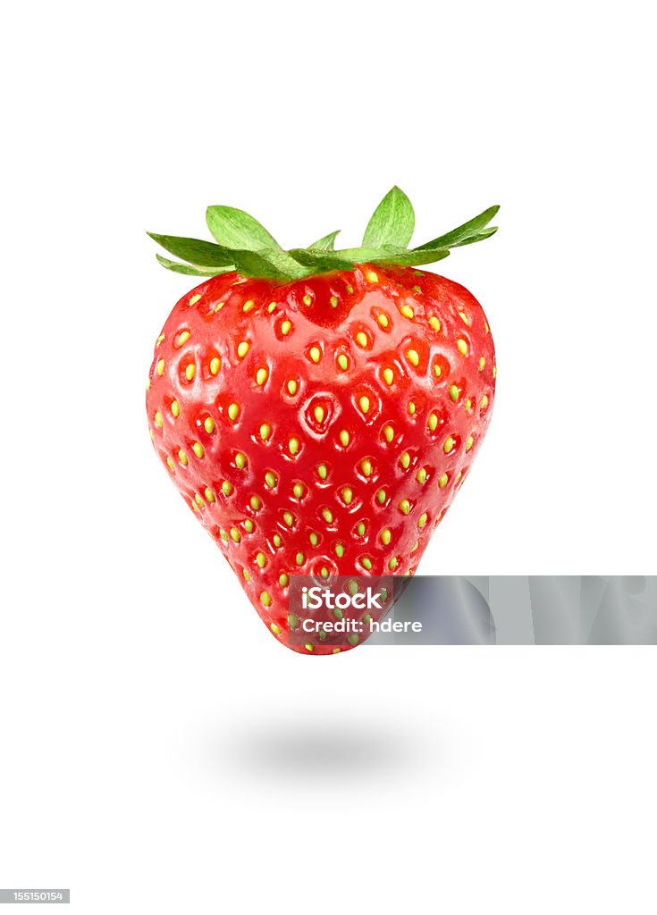 Erdbeere isoliert auf weiss - Lizenzfrei Erdbeere Stock-Foto