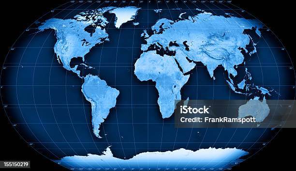 Topographic Mapa Do Mundo Kavraisky Vii Projecção - Fotografias de stock e mais imagens de Mapa do Mundo - Mapa do Mundo, Globo terrestre, Mapa