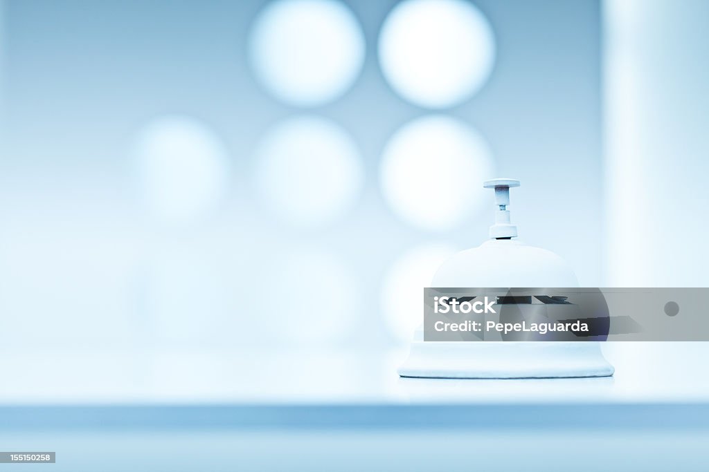 Reception bell con lo spazio bianco - Foto stock royalty-free di Albergo