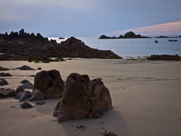 Saline Bay, Guernsey at Sunset