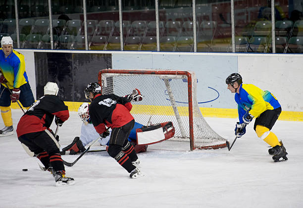 istock Yellow players having chance for scoring 155150287