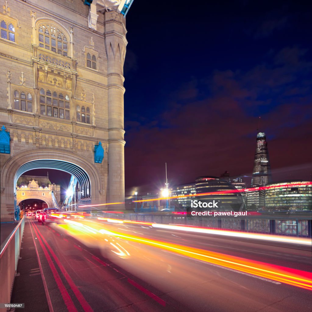 Movimento no Tower bridge em Londres - Royalty-free Ao Ar Livre Foto de stock