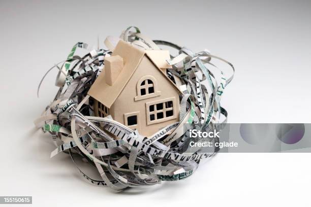 Nest Egg With House Stock Photo - Download Image Now - Foreclosure, Subprime Loan Crisis, Sign