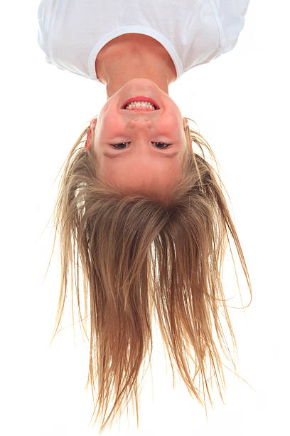 Child - Upside Down Upside Down face down stock pictures, royalty-free photos & images