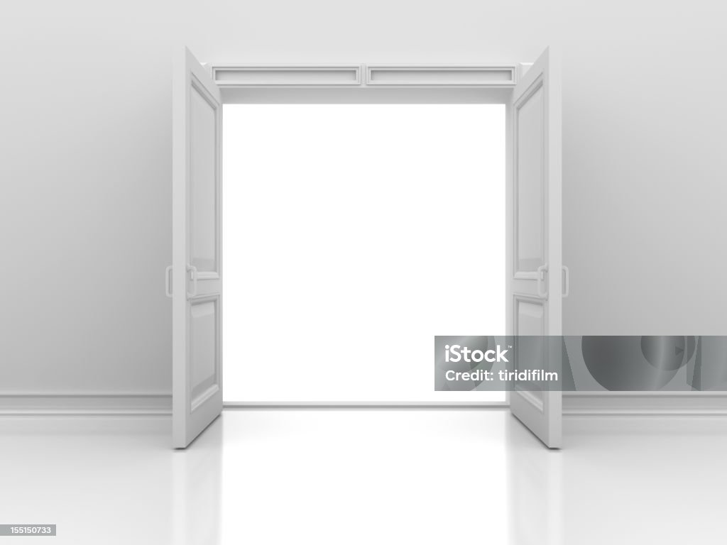 Apertura porta - Foto stock royalty-free di Porta