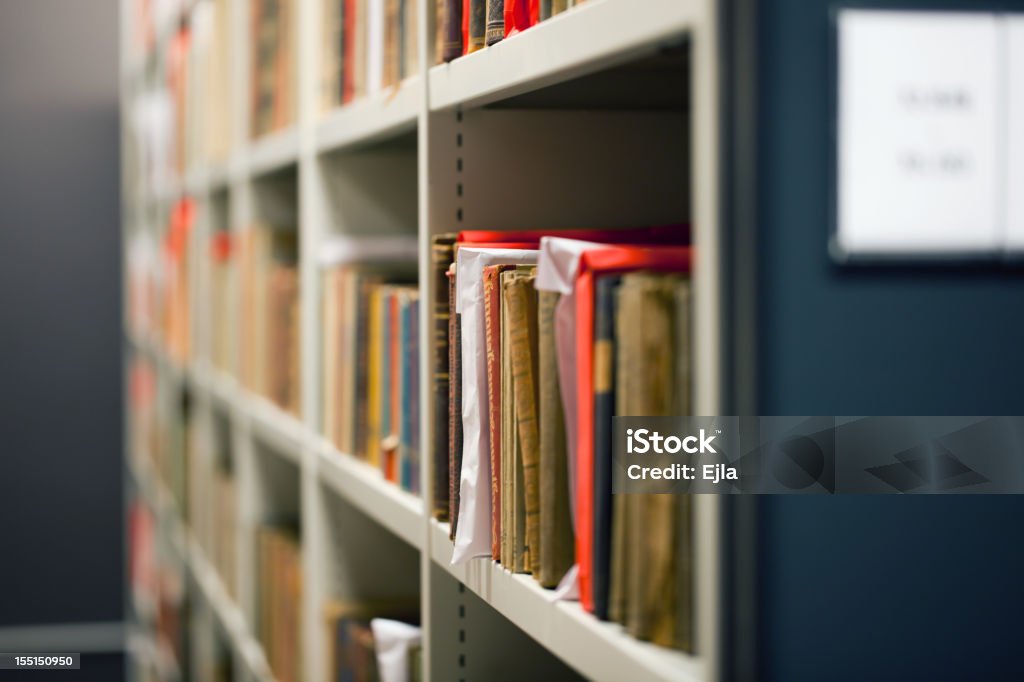 Dans la bibliothèque - Photo de Bibliothèque libre de droits