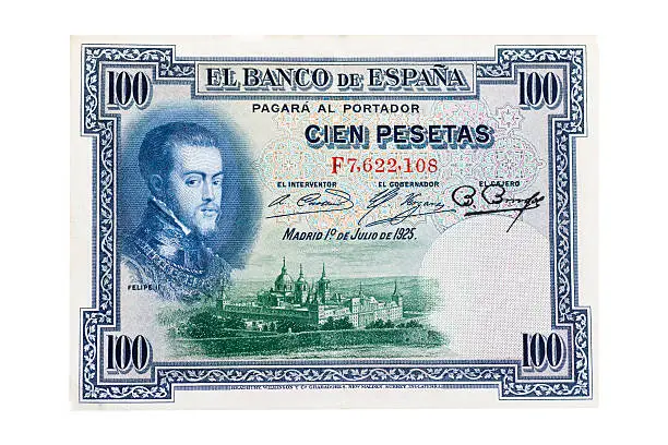 Photo of One hundred pesetas Philip II