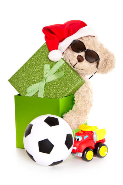 istock Teddy Bear in Box with Toys 155151019