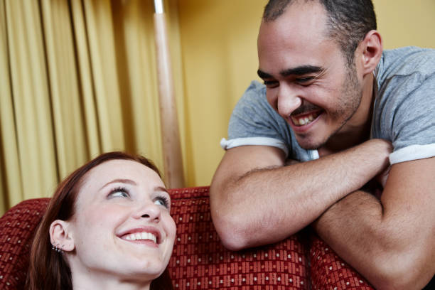 istock Young heterosexual couple in love 155151028