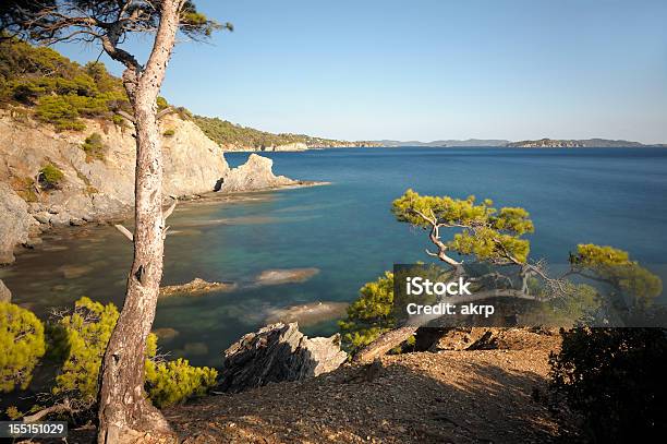 Bay With Turquoise Water At The Cote Dazur Stock Photo - Download Image Now - Bay of Water, Beauty In Nature, Blue