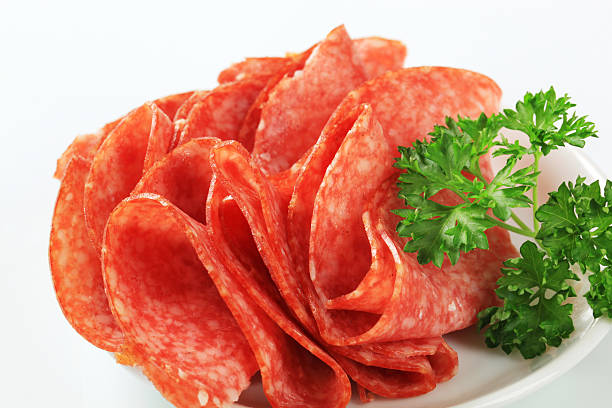 istock Sliced Hungarian salami 155151307