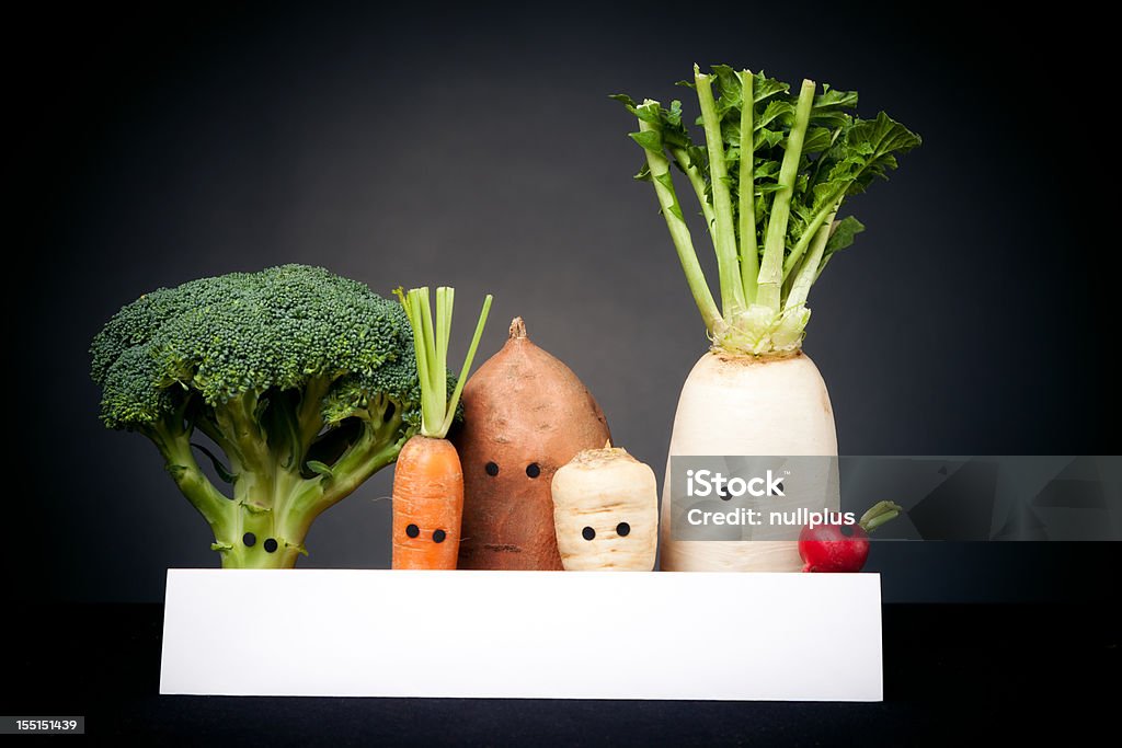 Légumes avec les yeux - Photo de Affiche libre de droits