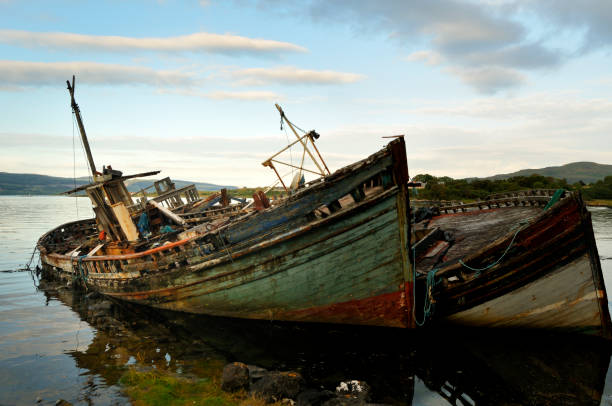 istock Fishing boats decay 155151535