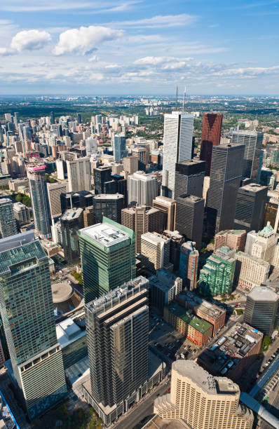 istock Aerial downtown skyscraper cityscape 155151613