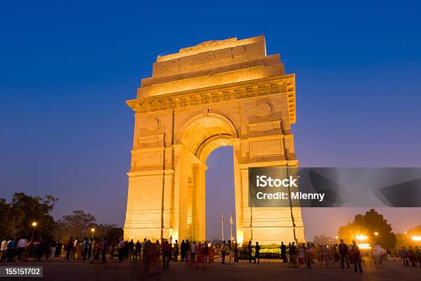 Nueva Delhi India Puerta Monumento Conmemorativo De Guerra Foto de stock y más banco de imágenes de Puerta de la India