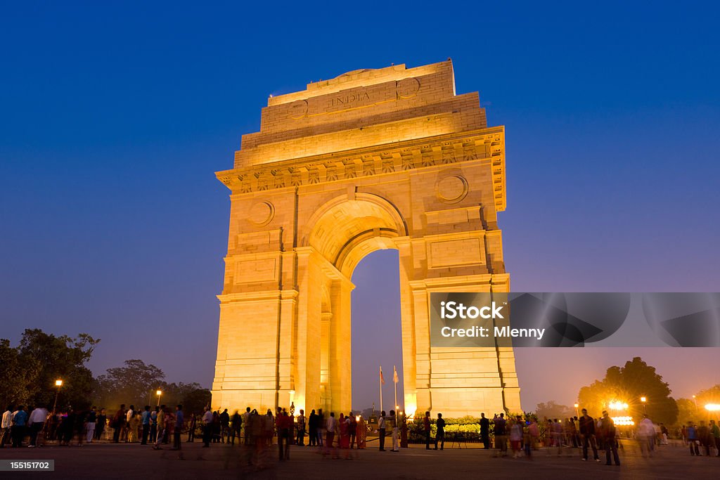 New Delhi, India Gate Monument War Memorial  India Gate Stock Photo