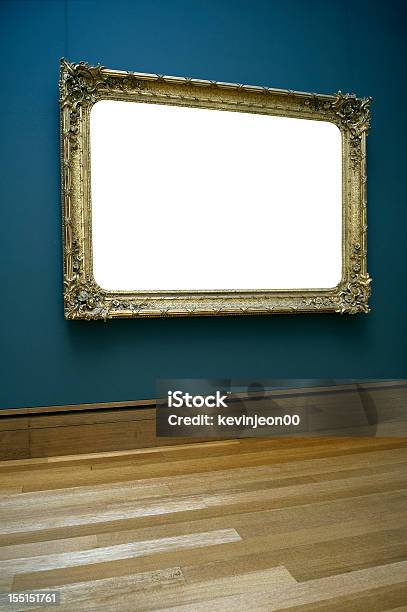 Empty Frame On Wall Stock Photo - Download Image Now - Picture Frame, Ornate, Wall - Building Feature