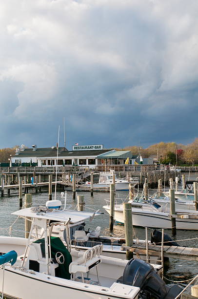 Stormy weather threatens Long Island marina