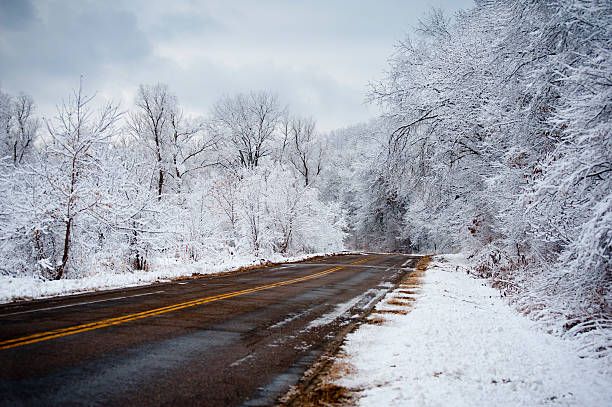 istock Rural Road on a Winter Day 155152100