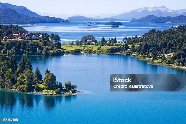 Overhead View Of San Carlos De Bariloche Argentina Stock Photo - Download Image Now