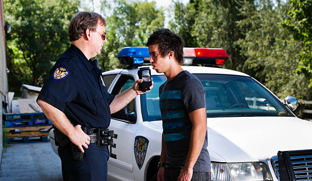 Breath Test stock photo