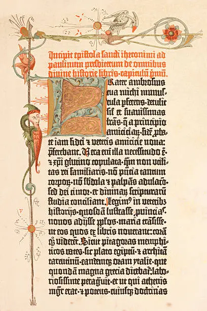 Page of the 42-line Gutenberg Bible printed in 1455