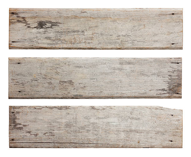antigua tres placas de madera antigua. - driftwood wood isolated old fotografías e imágenes de stock