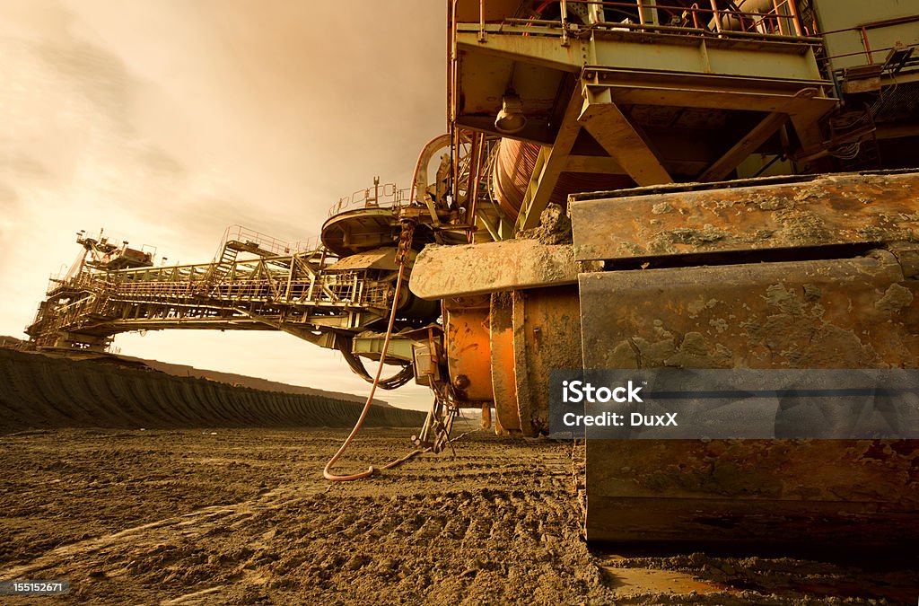Miniers lourds machine de forage - Photo de Acier libre de droits