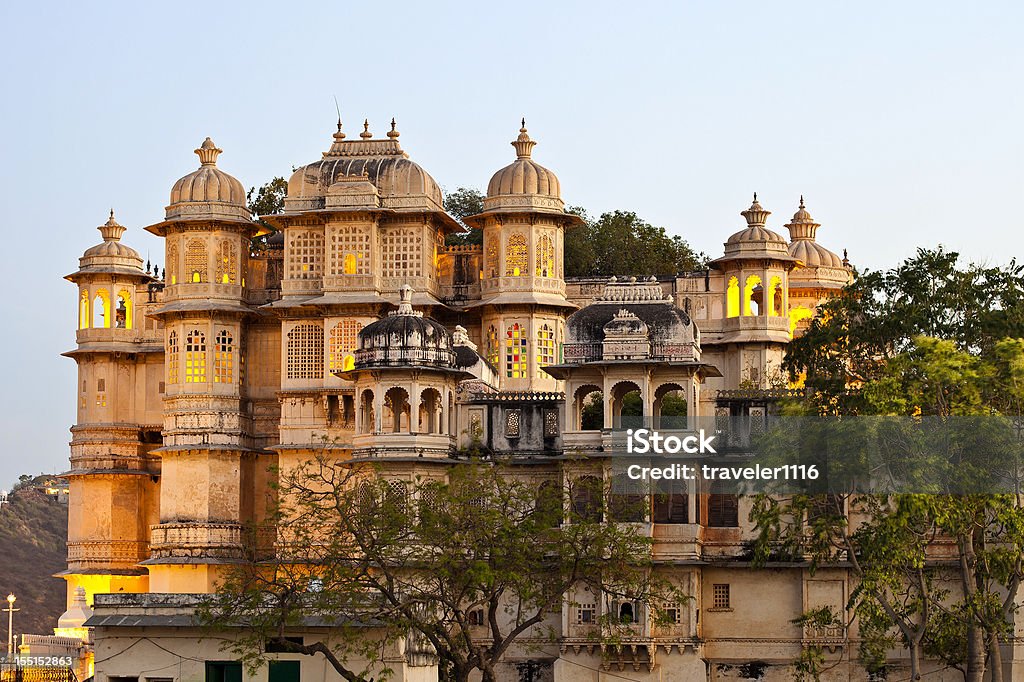 도시 Palace의 우다이푸르, 인도 - 로열티 프리 우다이푸르 스톡 사진