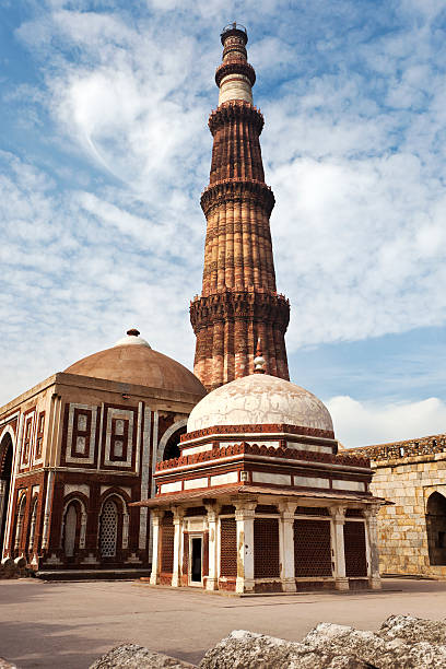 qutab minar - quitab minar qutab delhi new delhi 뉴스 사진 이미지
