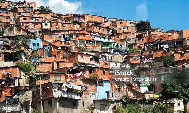 Favela Of Caracas City Stock Photo - Download Image Now - Caracas, Venezuela, Slum