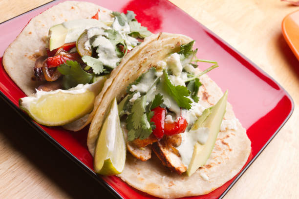 istock Chicken and Beef Fajitas Tacos 155153083